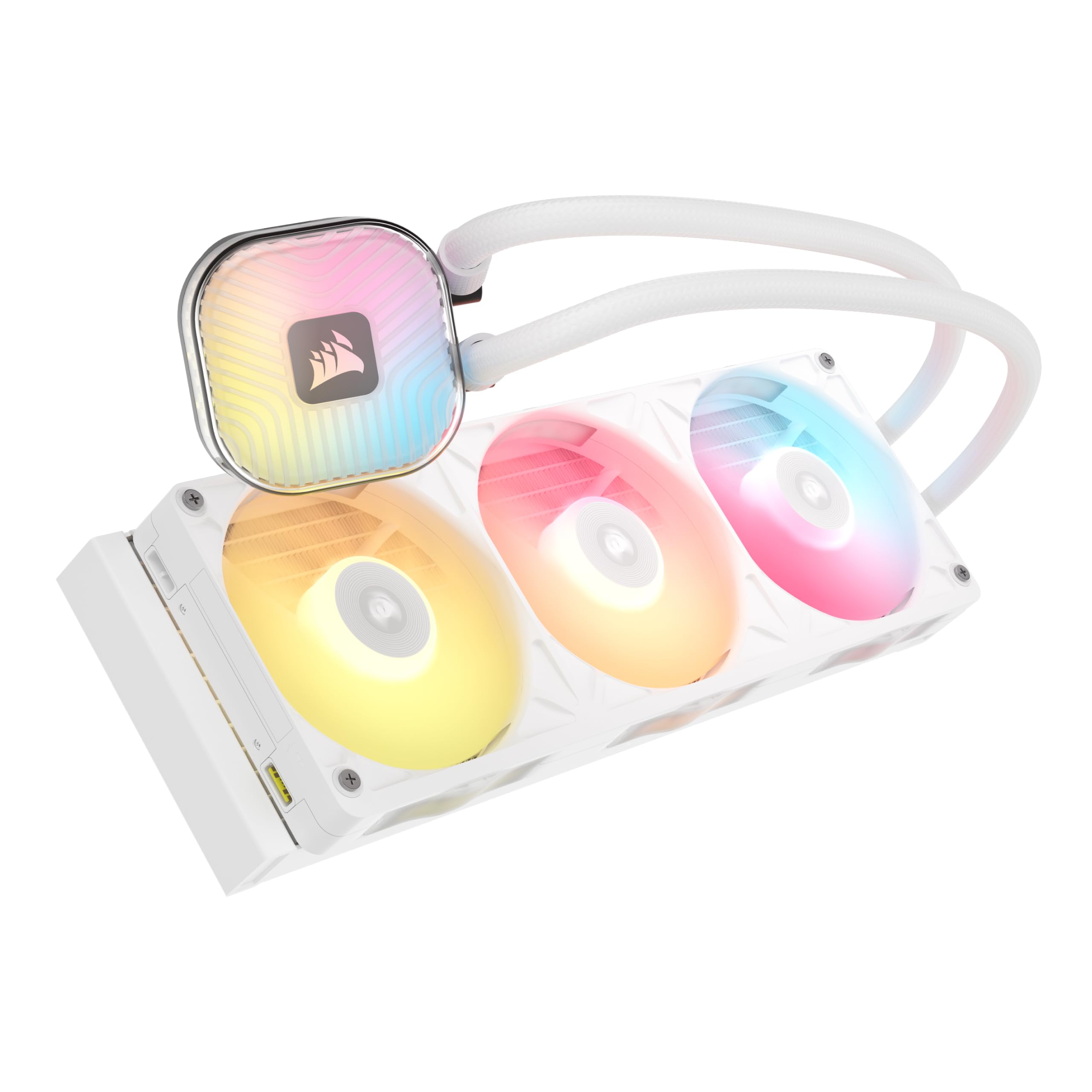 CORSAIR iCUE LINK TITAN II 360mm RX RGB Raffreddamento CPU AIO — Bianco