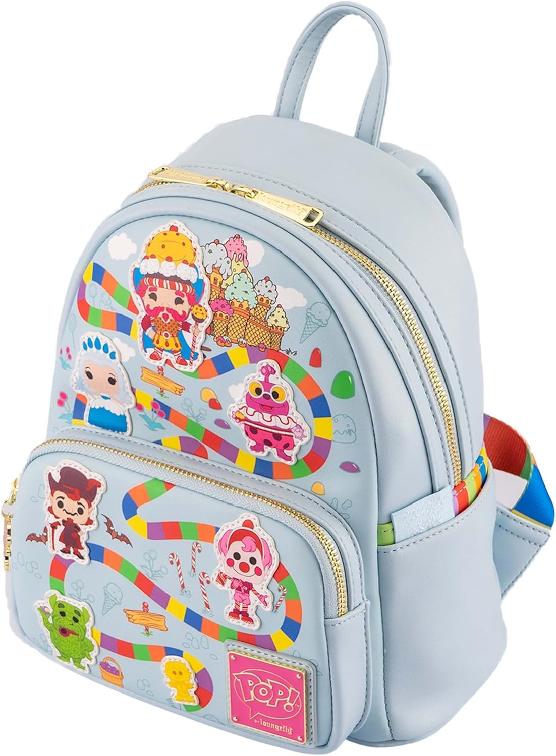 Loungefly POP Candyland Take Me To Candy Womens Double Strap Shoulder Bag Purse