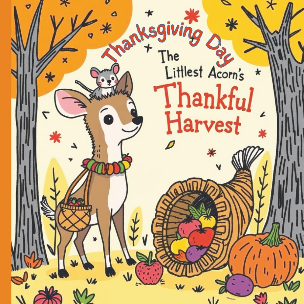 The Littlest Acorn's Thankful Harvest: A Heartwarming Thanksgiving Adventure for Kids Stories of Gratitude, Friendship, and Family Ages 3-8