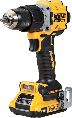 Miniatura 4 de DEWALT 20V MAX* XR Taladrodestornillador inalámbrico sin escobillas de 12 pulg. Kit de martillo (DCD805D2), Amarillo