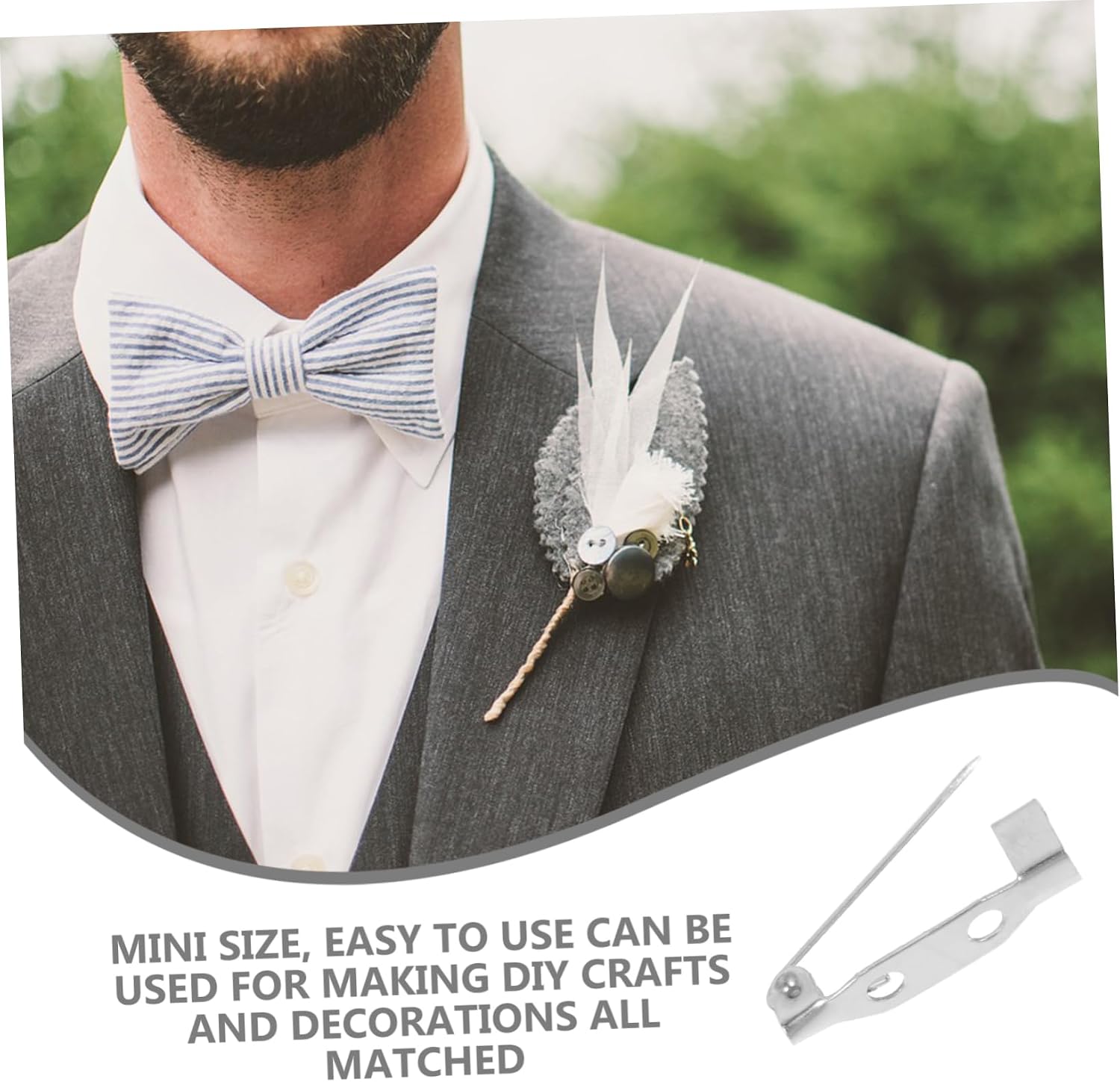 VALICLUD 400pcs Decorative Safety Pins Safety Pins for DIY Multipurpose Fastener Sewing