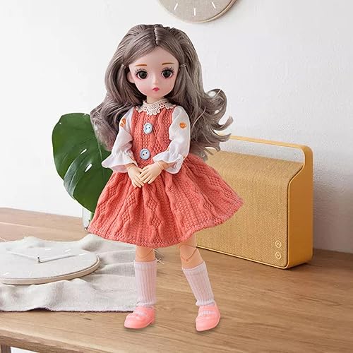 Miniatura 2 de Muñeca BJD articulada de 16, con ropa, zapatos, manos, juguetes, muñecas articuladas de bola de 12 pulgadas, naranja