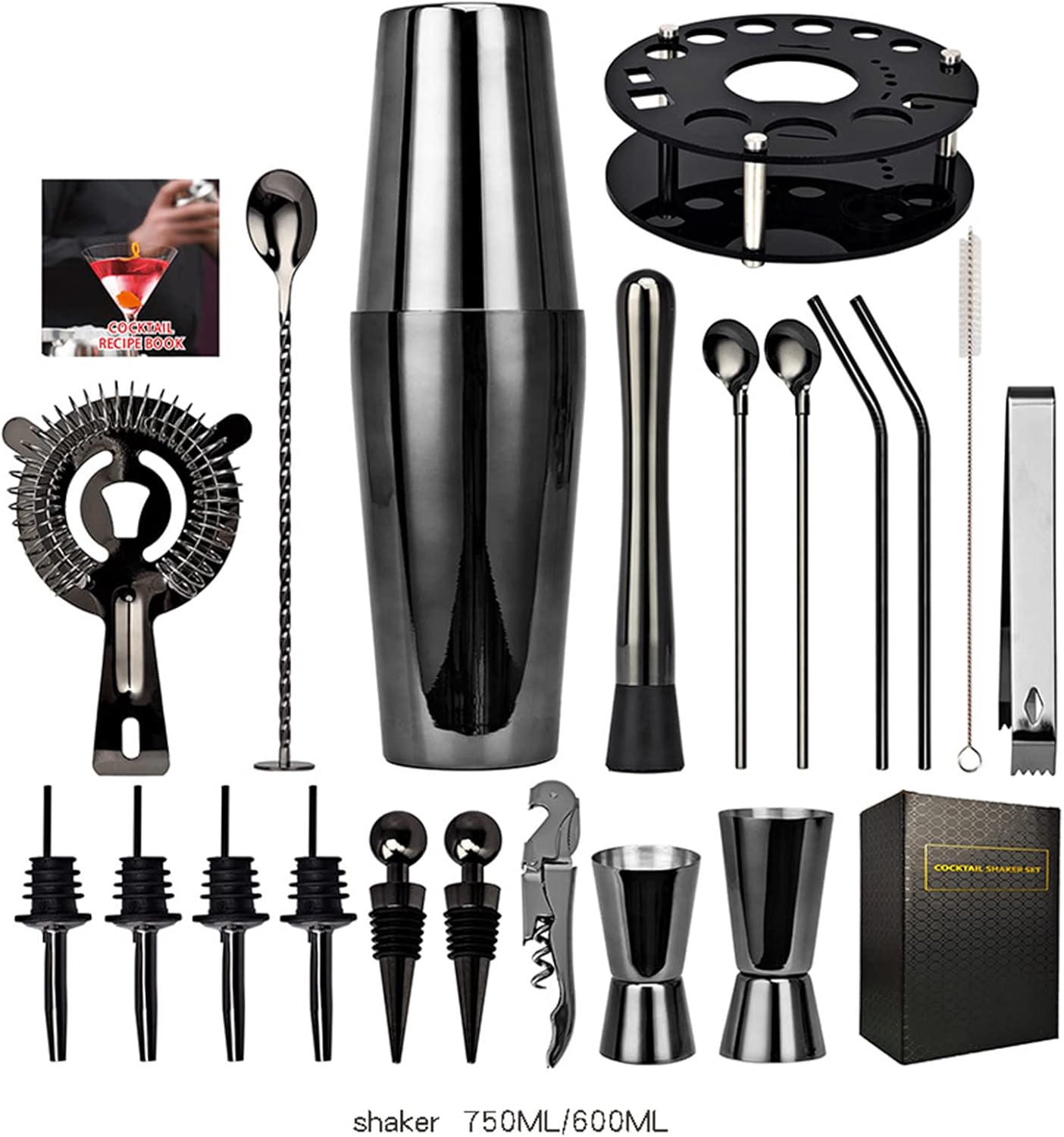 Amazon.co.jp: 20 個プロフェッショナルステンレス鋼カクテル作成セット 750/600  ミリリットルワインミキサーシェーカーツールカクテル作成セット用 : Home & Kitchen 20 個プロフェッショナルステンレス鋼カクテル作成セット 750/600 ミリリットルワインミキサーシェーカーツールカクテル作成セッ