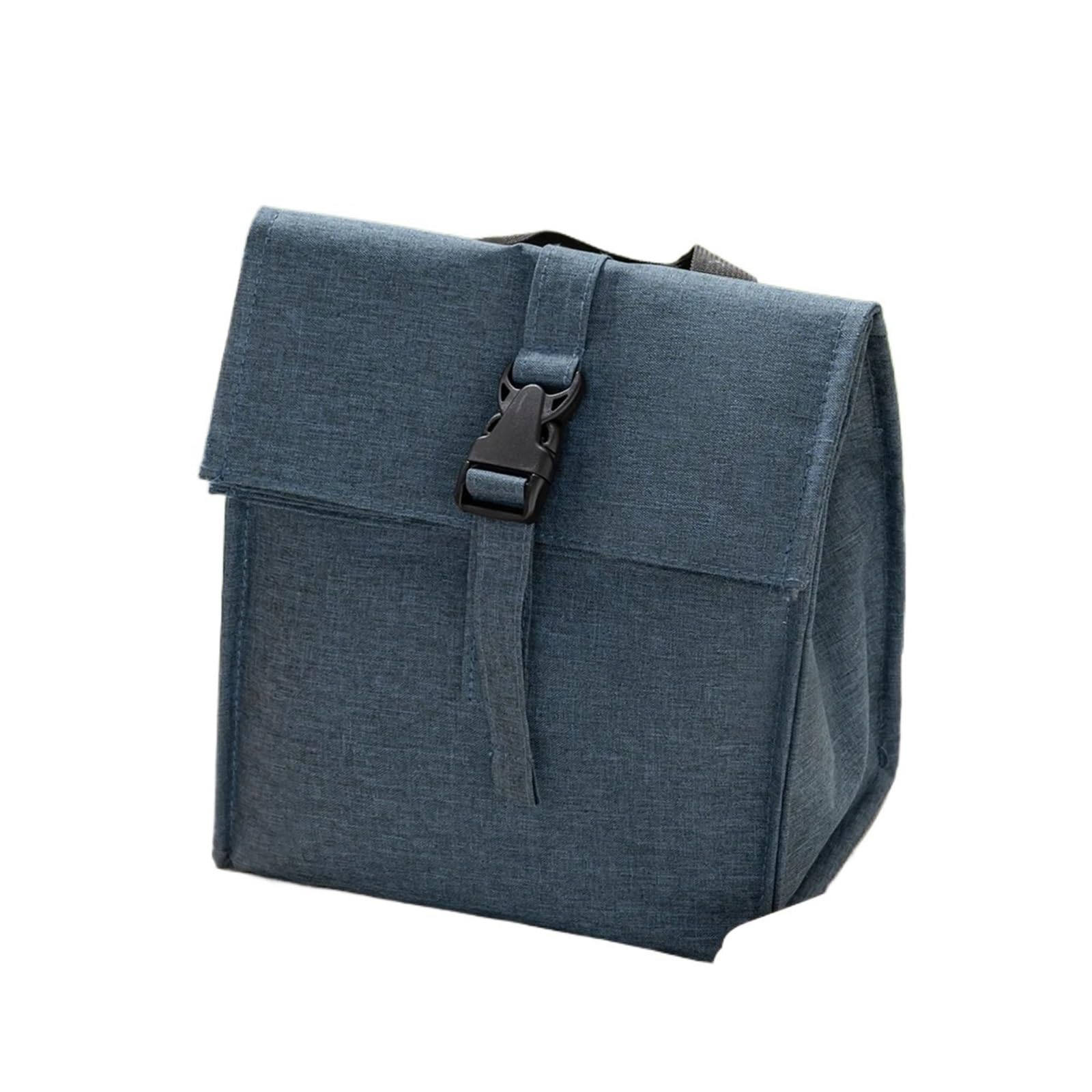 Sac Isotherme Repas Sac Isotherme Portable, 1 pièce, Design à Pression, Pack de Pique-Nique, Garde Les Aliments au Chaud et Froid, Accessoires Camping for déjeuner(Dark Blue)