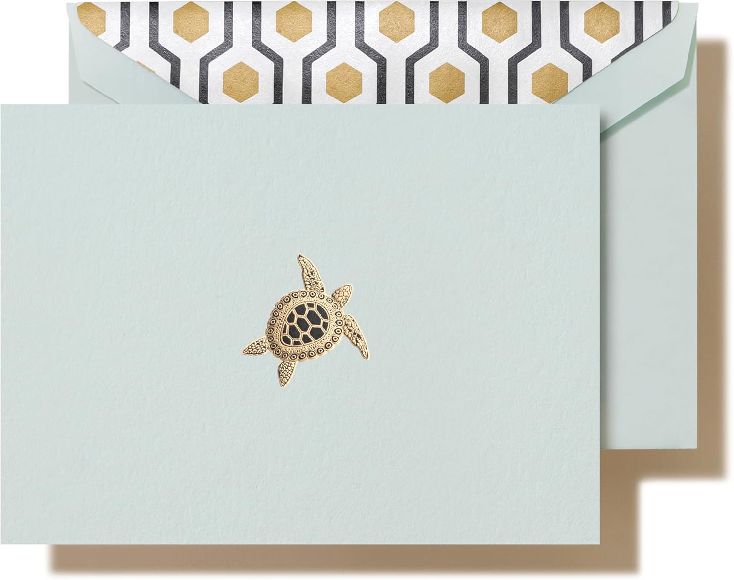 Crane Engraved Sea Turtle Note, Beach Glass (CF1701)