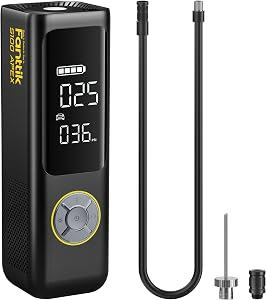 Fanttik S100 APEX Tire Inflator Portable Air Pump, 2X Faster Inflation, 150PSI Cordless Tire Inflator with Power Bank and LED Light, Digital LCD Dual Screen, Suitable for Cars, E-Bikes, Motorcycles