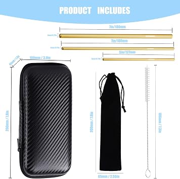 TOPBOMED Singing Straws Vocal Straw for Singers(Golden)