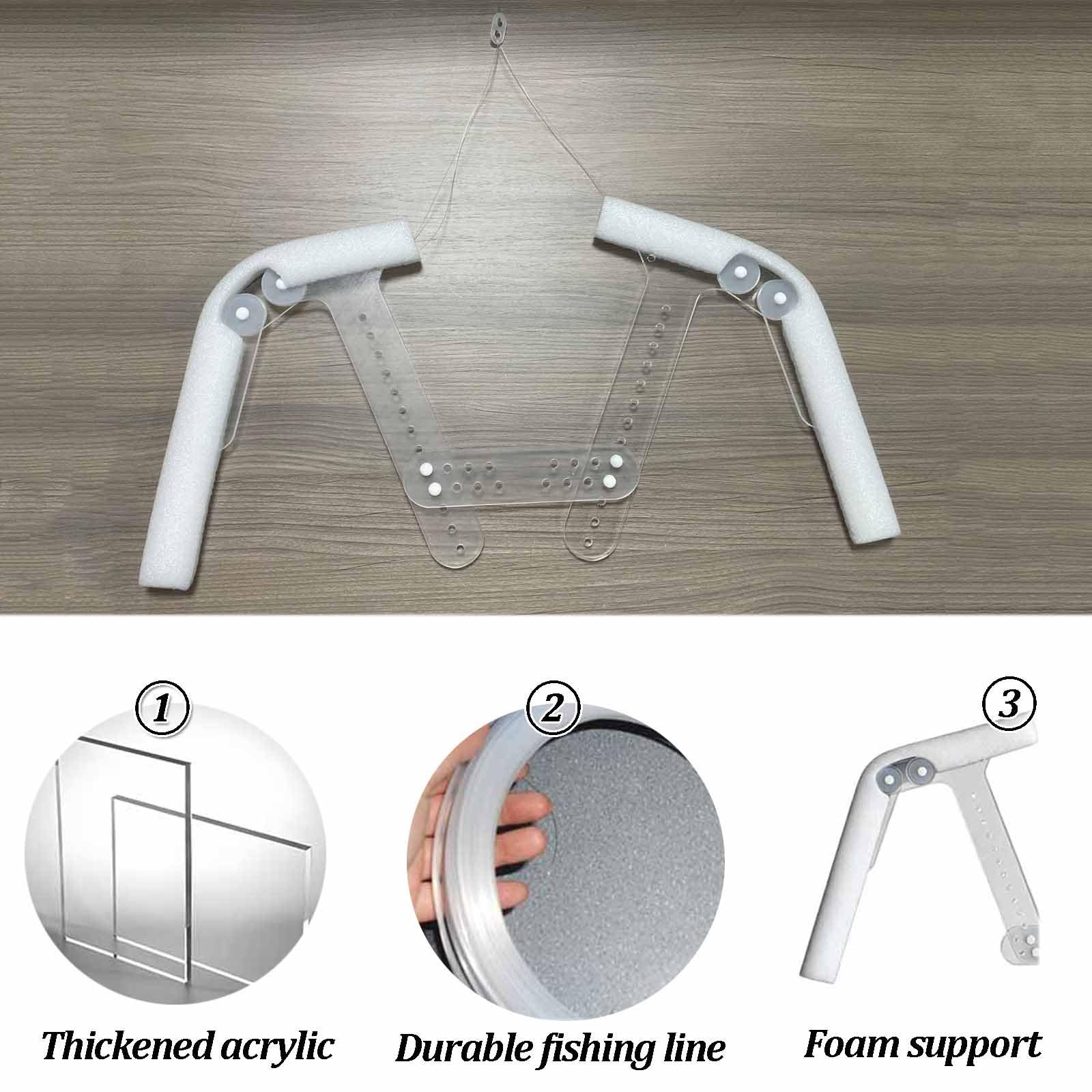 Perchas Transparentes para maniquí, Soporte Ajustable para Camisas, Percha de Moda para Abrigos y Chaquetas, Ideal para boutiques y ferias de fotografía (tamaño: Unisex)(10PCS)