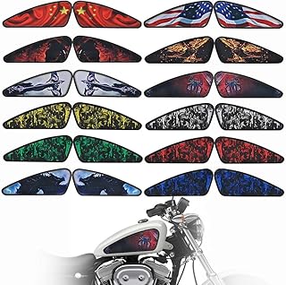 Motorrad Kraftstofftank Aufkleber 3D-Aufkleber für Harley Sportster XL 883 1200 48 72 Cafe Racer Street Tracker Bobber Scr...