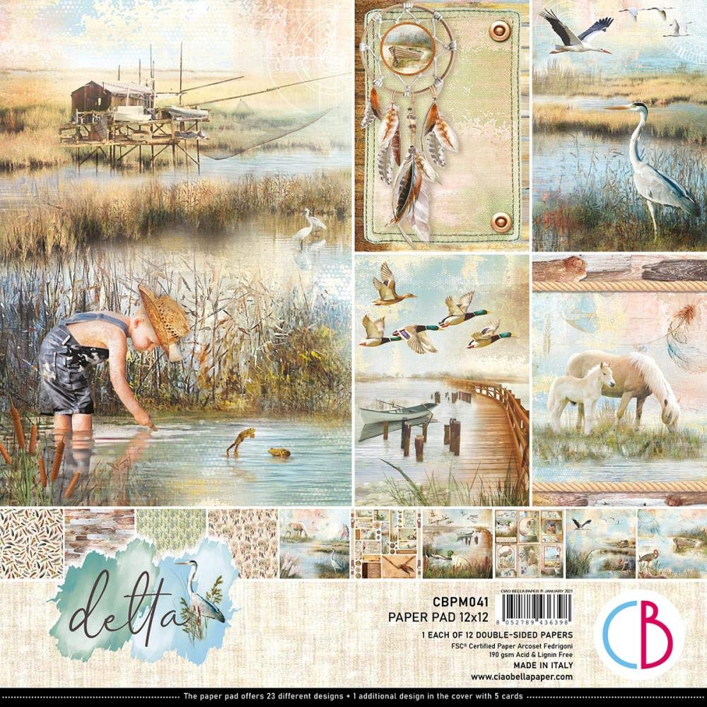 Ciao BellaDelta Paper Pad 12 x 12, 12Pk, Assorted, One Size