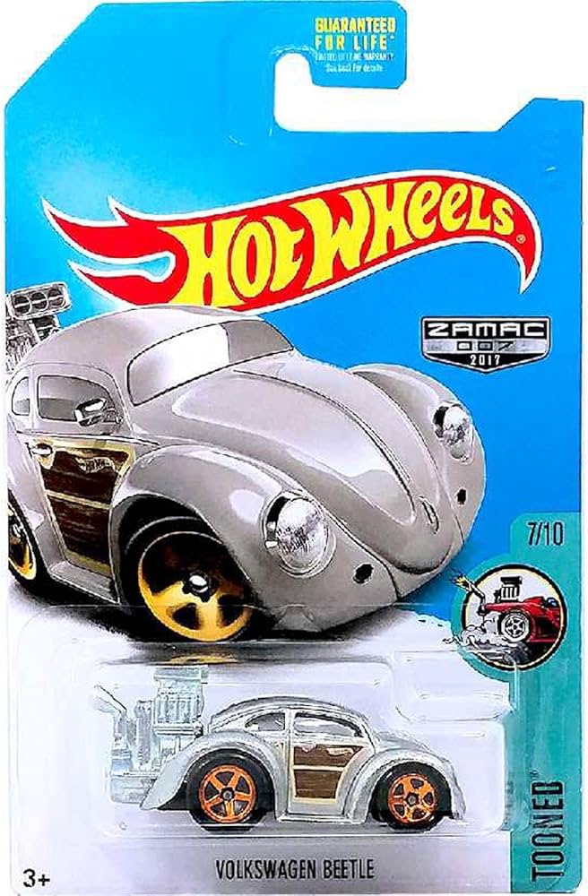 Amazon.com: Hot Wheels 2017 Tooned Volkswagen Beetle, Exclusive ZAMAC