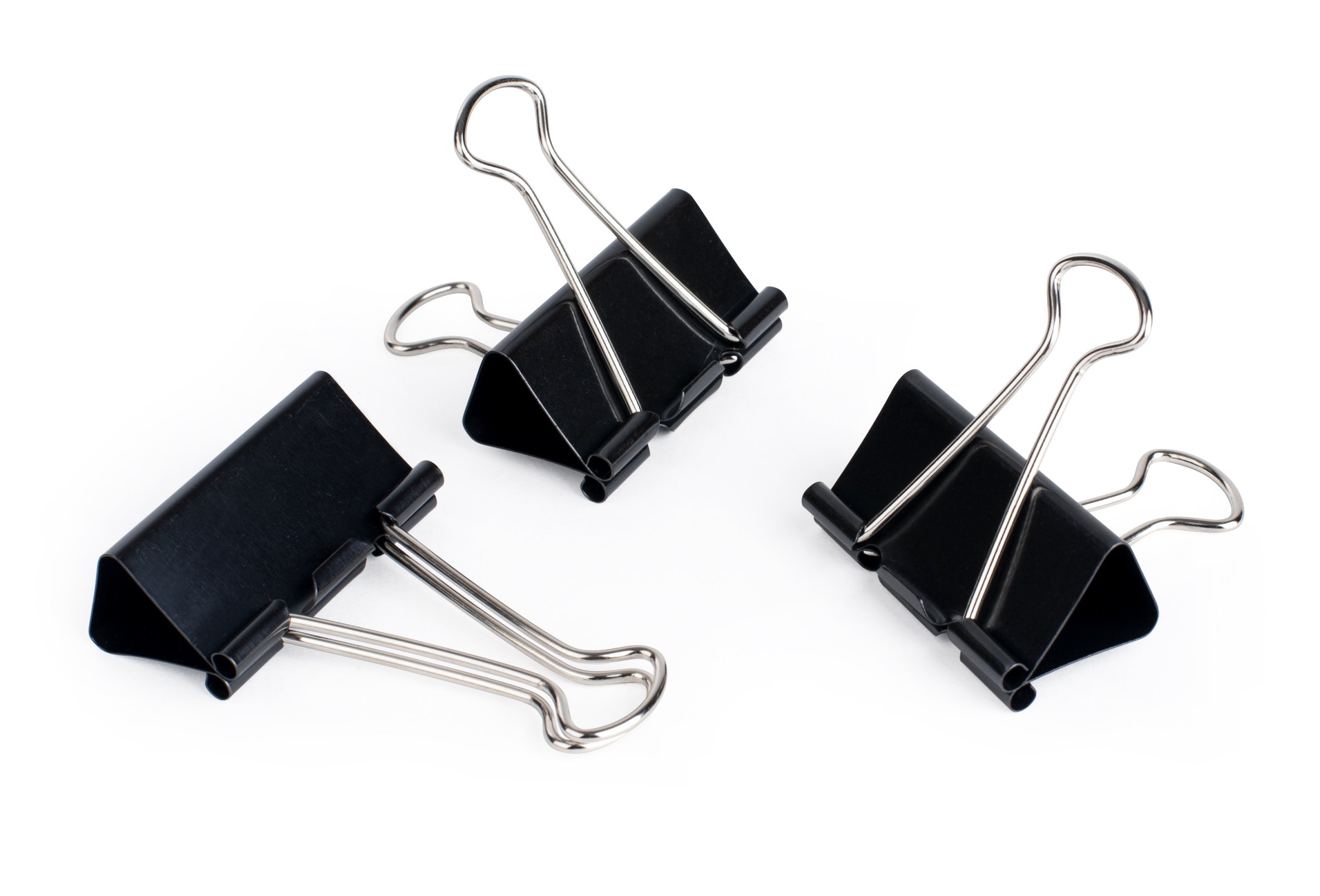 Pavo Binder Clips 25mm Pack of 12 Black