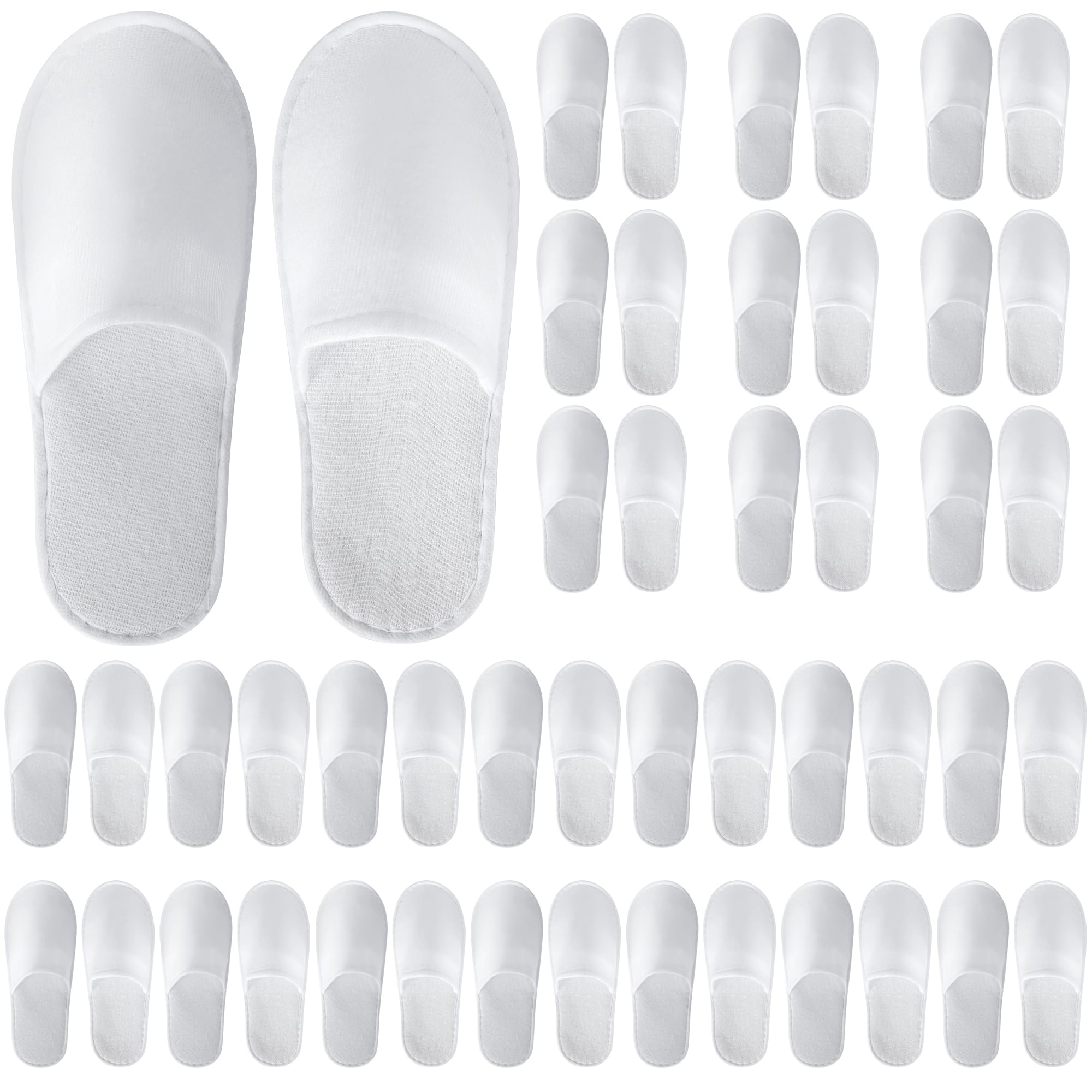 UrbanRoots 28 Pairs Disposable Slippers For Guests Bulk Slippers For Hotel Spa Travel Shoeless Home Spa Slippers With
