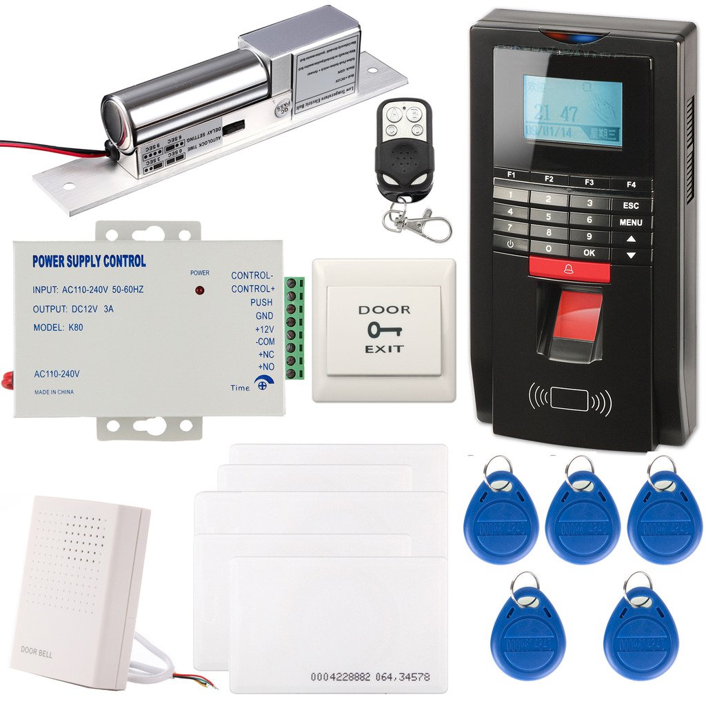 Buy UHPPOTE Full Complete Fingerprint EM-ID Access Control System Kit ...