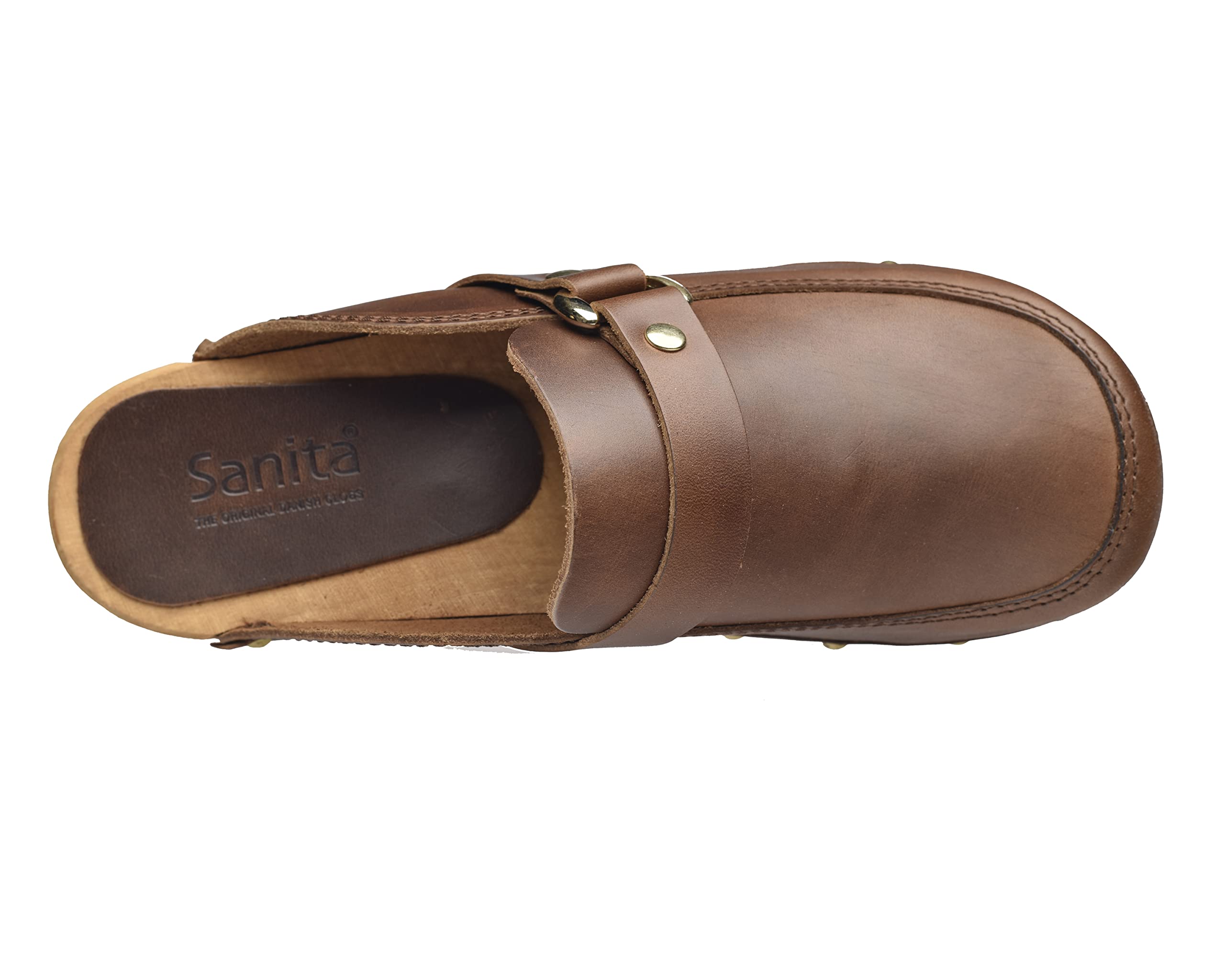 Sanita Lillen offener Clog, Braun, 40 EU