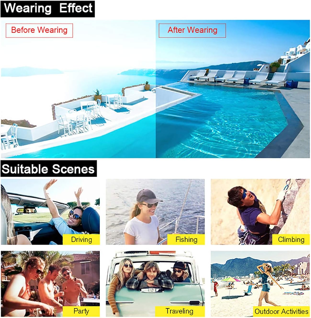 Miniatura 6 de Ziwanule Round Polarized Sunglasses for Women Men Retro Womens Sunglasses Uv Protection