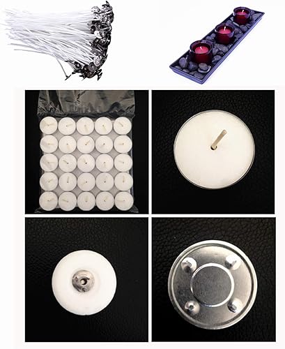 Miniatura 3 de 100 velas de cera de soja con bajo humo de 7.9 in7.9 pulgadas para hacer velas votivas, contenedores y pilares