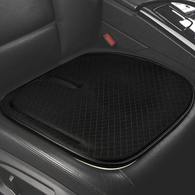 ZATOOTO Car Seat Cushion Car Seat Covers, Memory Foam Pads for Auto Seat, Office Chair, Wheel Chair, Nonslip, Soft, Breathable, Black