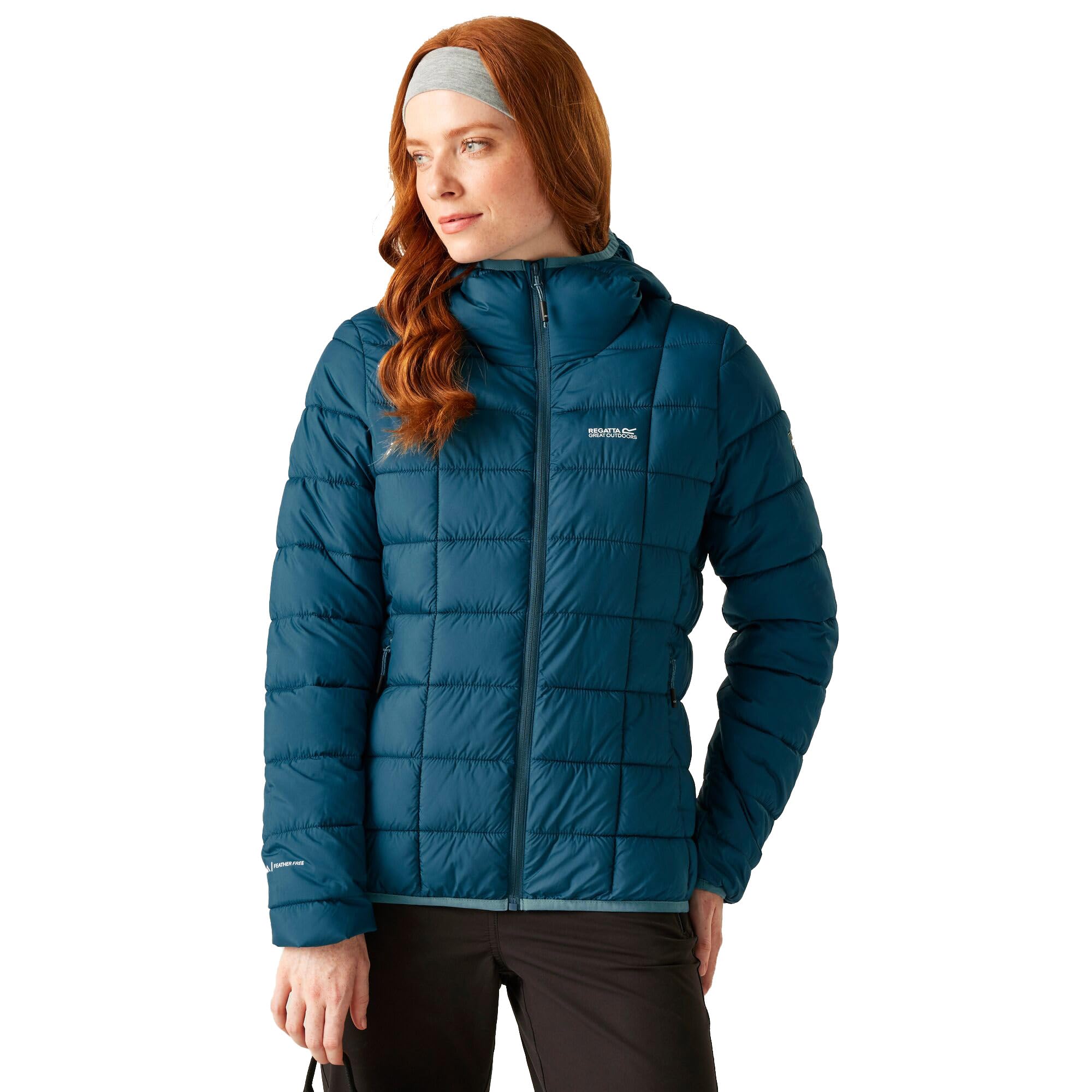 Regatta Women's Moroccan Blue Asper Padded Jacket Lightweight Insulated Winter Hiking Coat