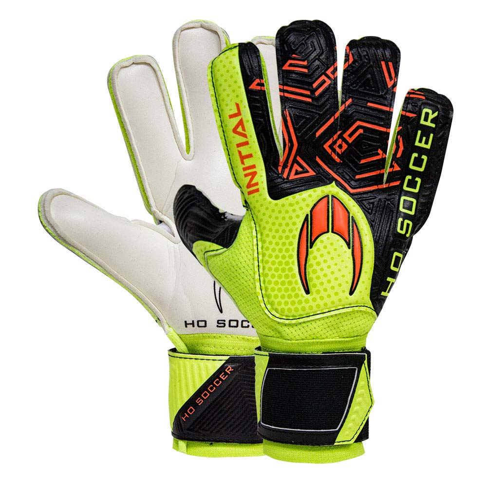 Gants Gardien De But HO Soccer - Modèle Primary Protek Neg - Paume Latex 4mm DURA GRIP - Pour Terrains Astro/durs