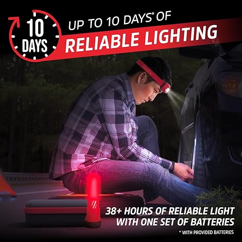 Miniatura 3 de Energizer WeatheReady - Kit de corte de energía con linterna LED 2 en 1, linterna frontal LED, IPX4 resistente al agua, baterías AA + AAA, estuche