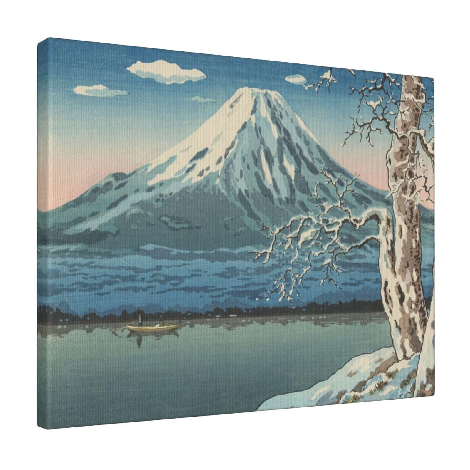 Amazon.co.jp: キャンバス絵画 土屋光逸 富士山 世界の名画 アート 