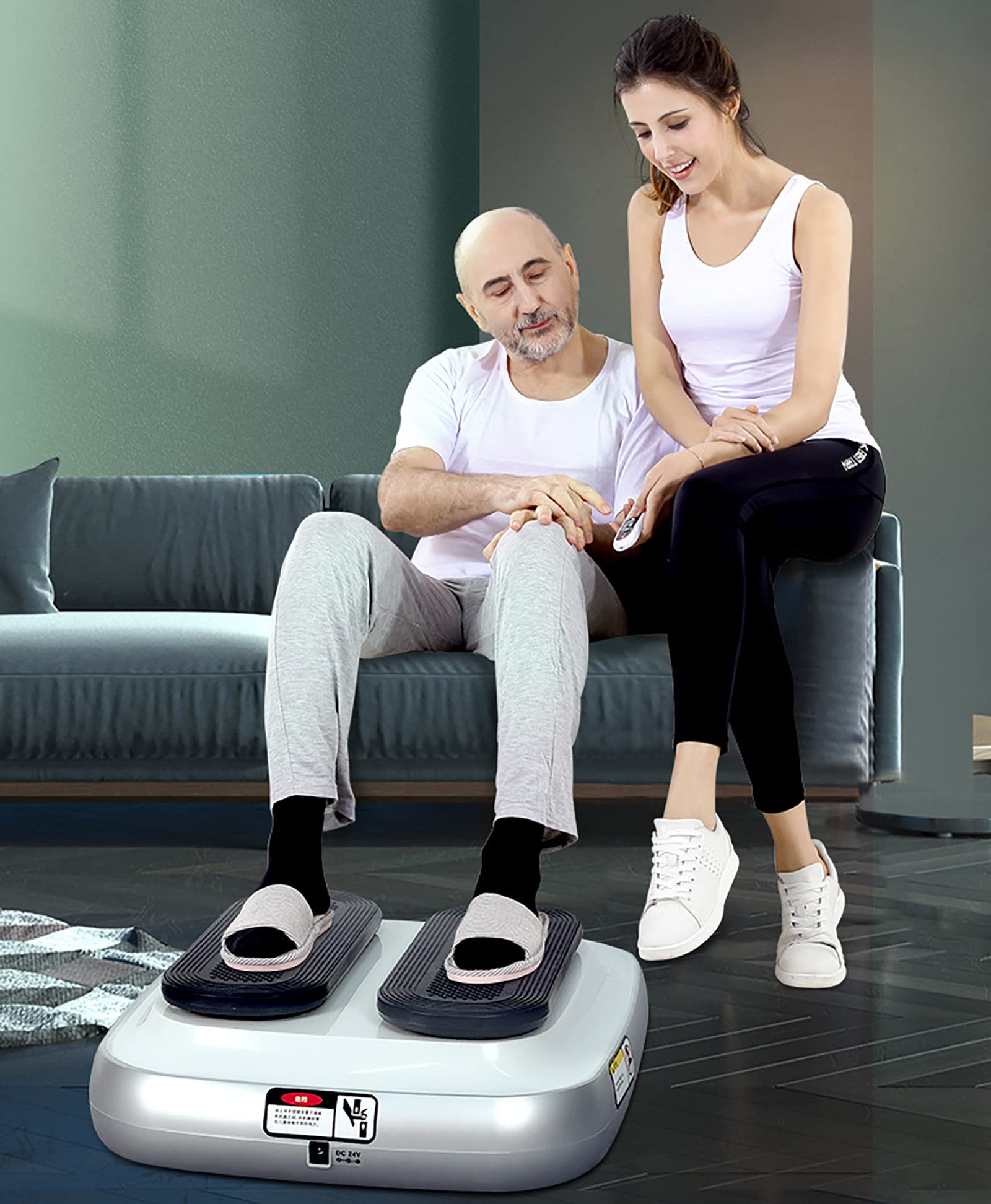 Sitzender Beintrainer, elektrischer Physiotherapie-Beintrainer zur Erholung nach einem Kniegelenkersatz mit Geschwindigkeitsregulierungsfunktion, Förderung der Durchblutung für Senioren