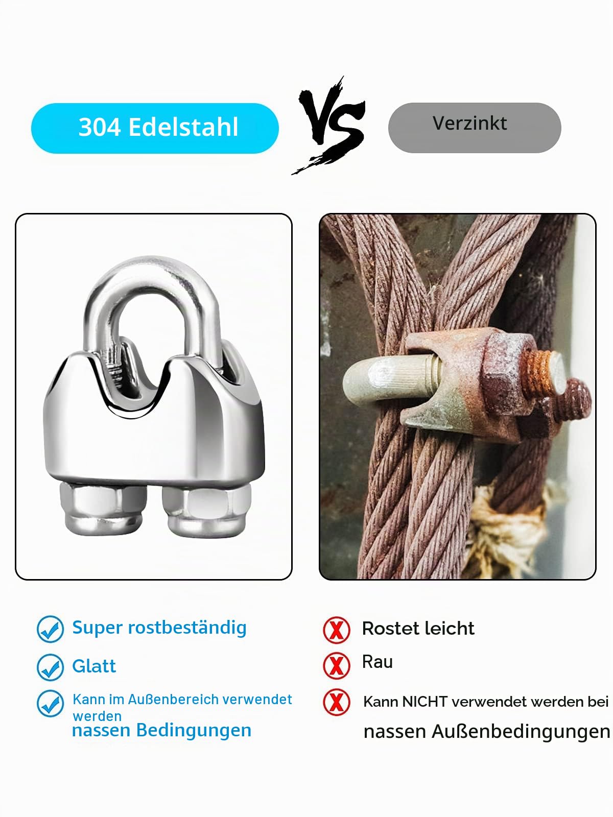 TooTaci Drahtseil 5mm Set, 30M Edelstahl Stahlseil ummantelt, mit M6 Edelstahl Seilspanner Set, Rankhilfe Stahlseil mit ösen, Spanndraht Seilspanngarnitur für Vorhangseilsystem, Gardinenseil, Hängen
