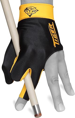 TigerProducts Tiger Billiard Pool Cue Glove - for Left Hand (Right-Handed Player)