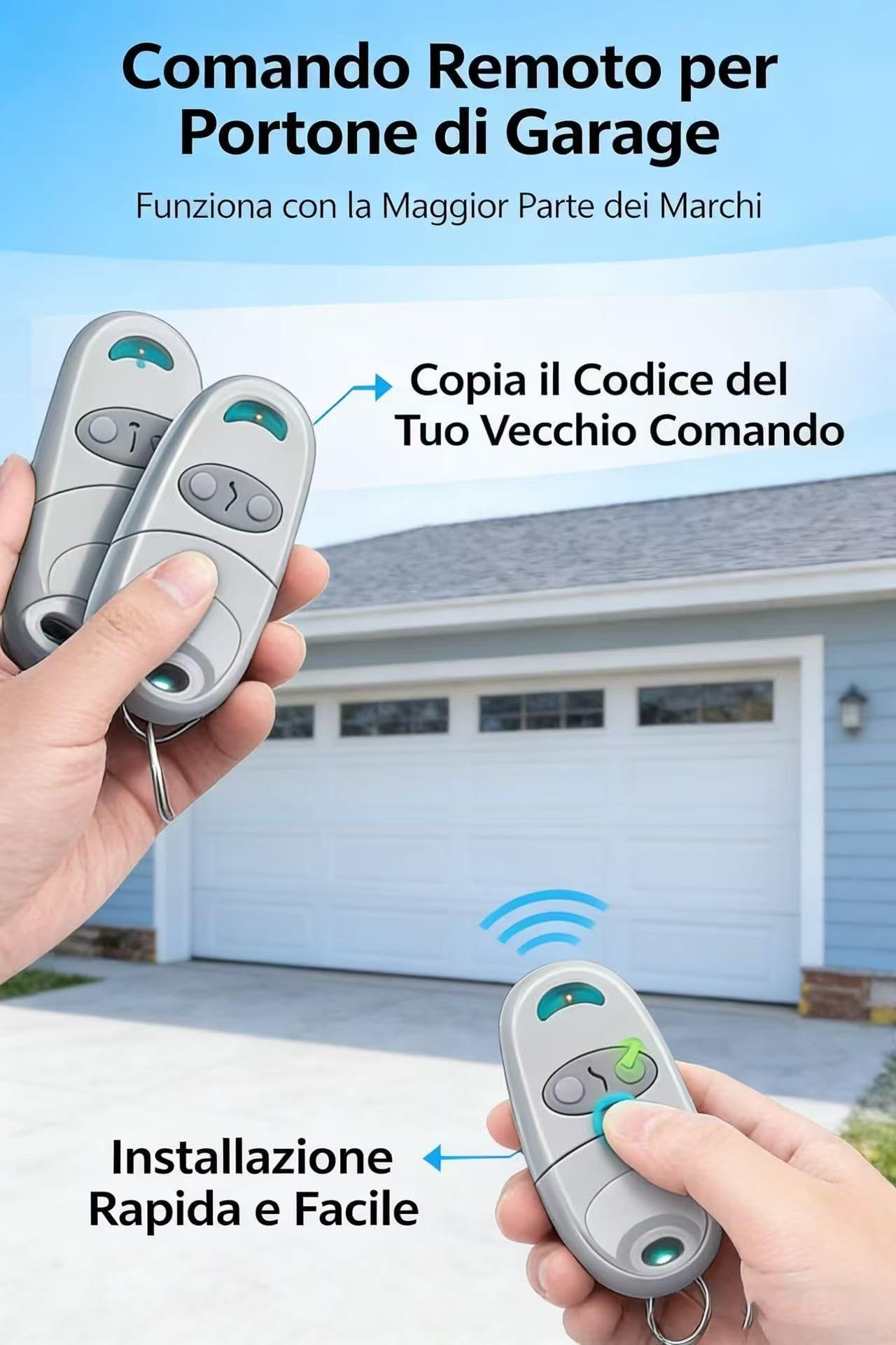 Telecomando 432EV 432EE 432NA 433,92 MHz 3pz