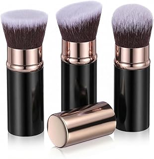 cobee Paquete de 3 brochas de maquillaje retr...