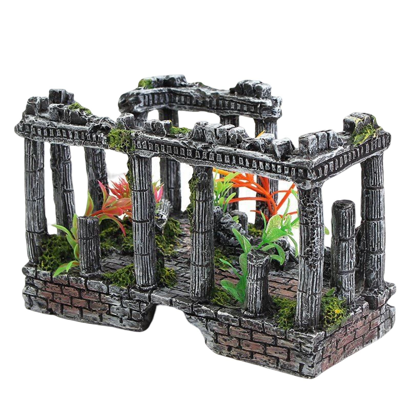 Acquario Romano Colonna Rovine Fish Tank Ornamento Artigianato Decor Home Office