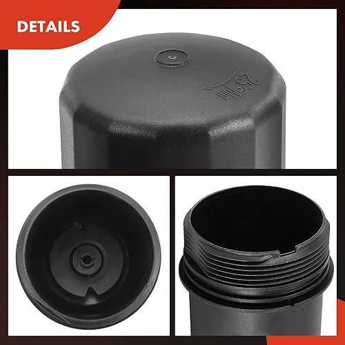 Miniatura 7 de A-Premium Conjunto de tapa de carcasa de filtro de aceite compatible con Mercedes-Benz C300, C350, C450 AMG, E400, E43 AMG, GLE400, GL450, GLC43