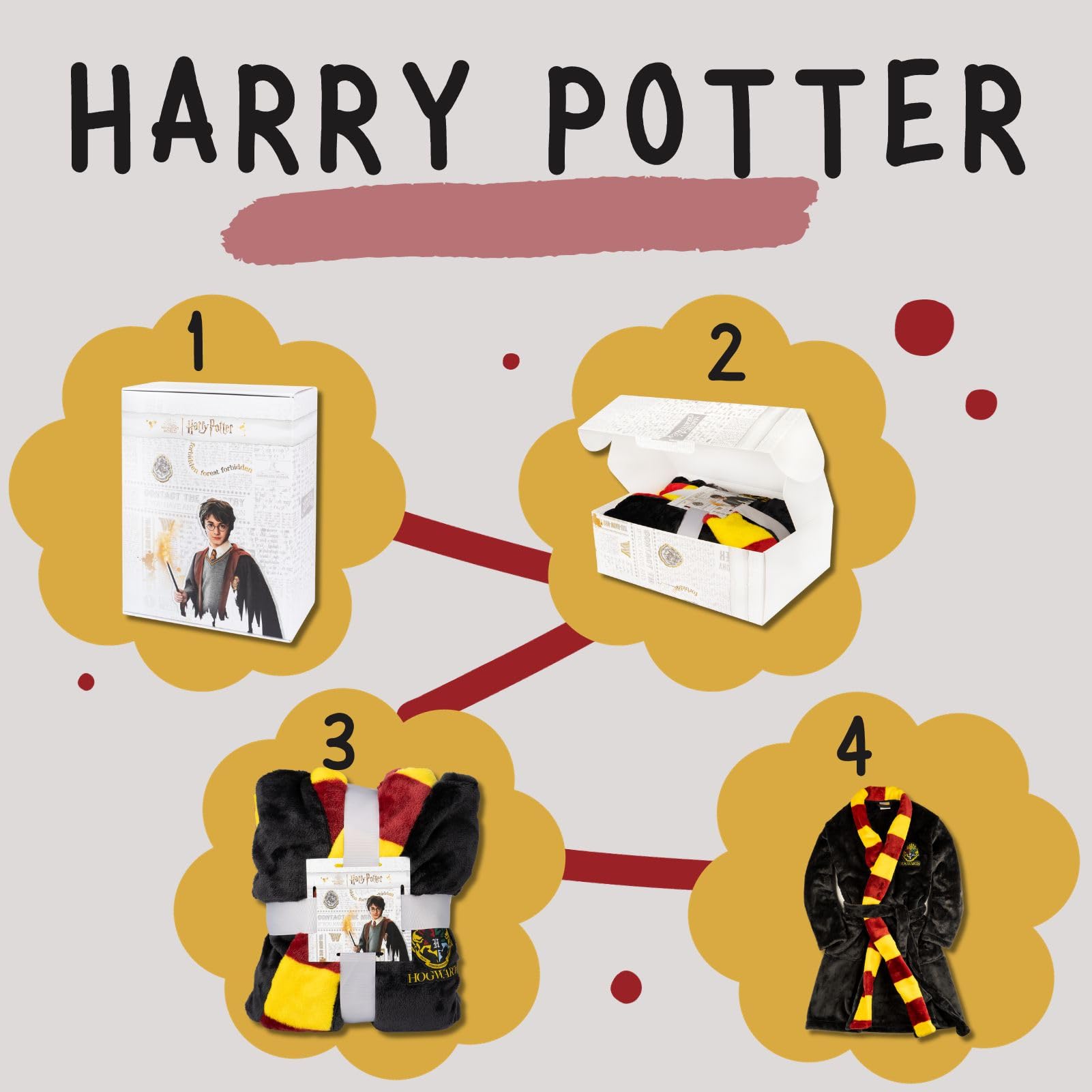 Wizarding World Harry Potter Peignoir De Bain Enfant - Cape Bebe 122-152 | bathrobe pour garçon
