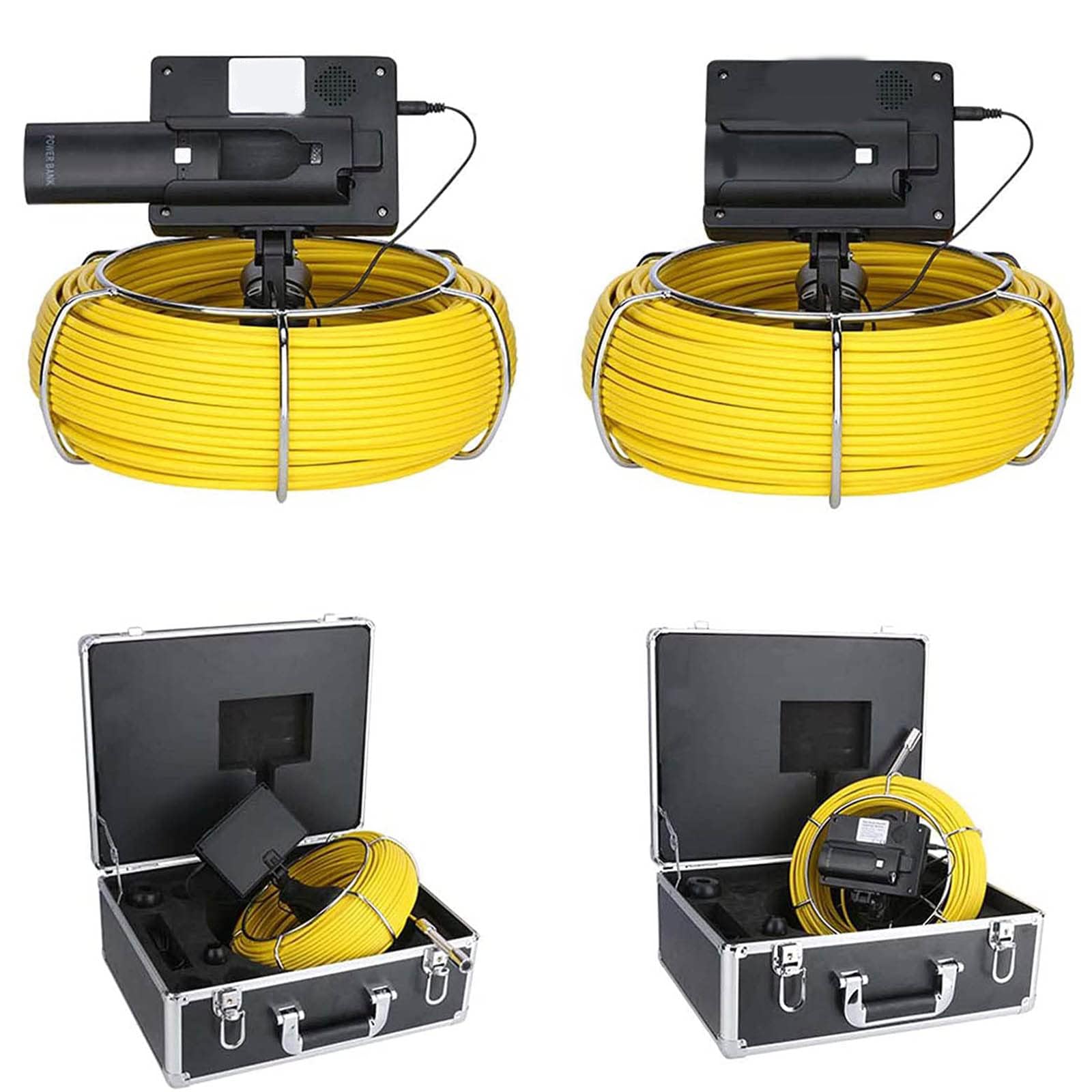 Cámara De Inspección De Tuberías,4.3-Inch Hand-Held Industrial Endoscope Sewer Inspection Camera IP68 Waterproof Pipe Endoscope Camera, Suitable for Sewer Repair