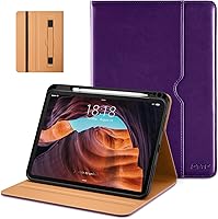 Vista 18 de DTTO Funda para iPad (A16) de 11ª generación de 11 pulgadas 2025, funda para iPad de 10.9 pulgadas 2022, funda de cuero prémium con soporte para Rojo
