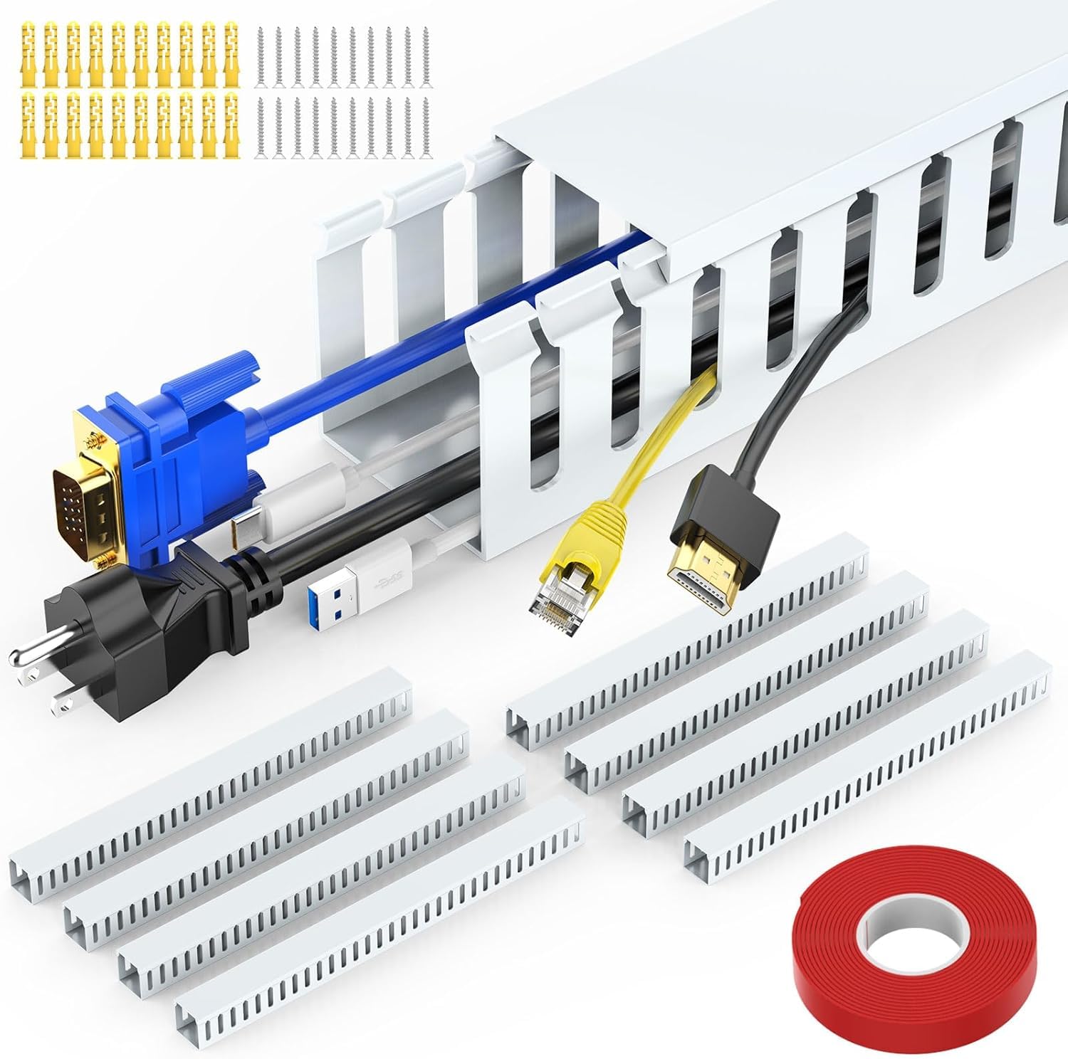 REFLYING Open Slot Wiring Raceway Kit