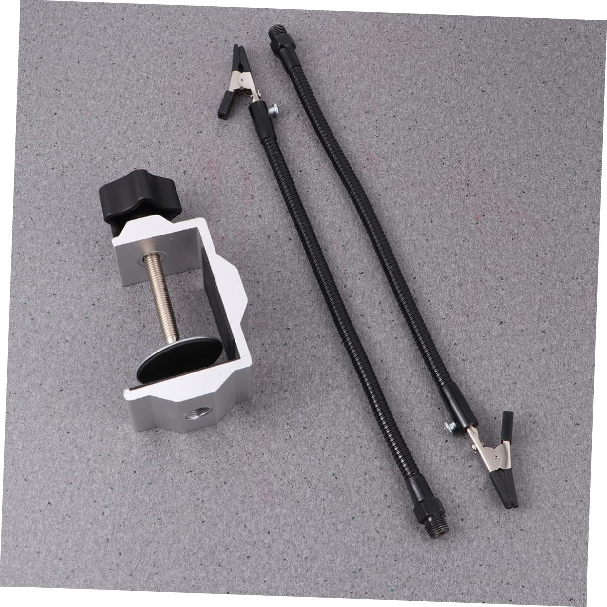 Mikikit Model Aircraft Gimbal Arm Soldering Station Accessories Metal Soldering Iron Holder Clips Easy Install Use Random Color