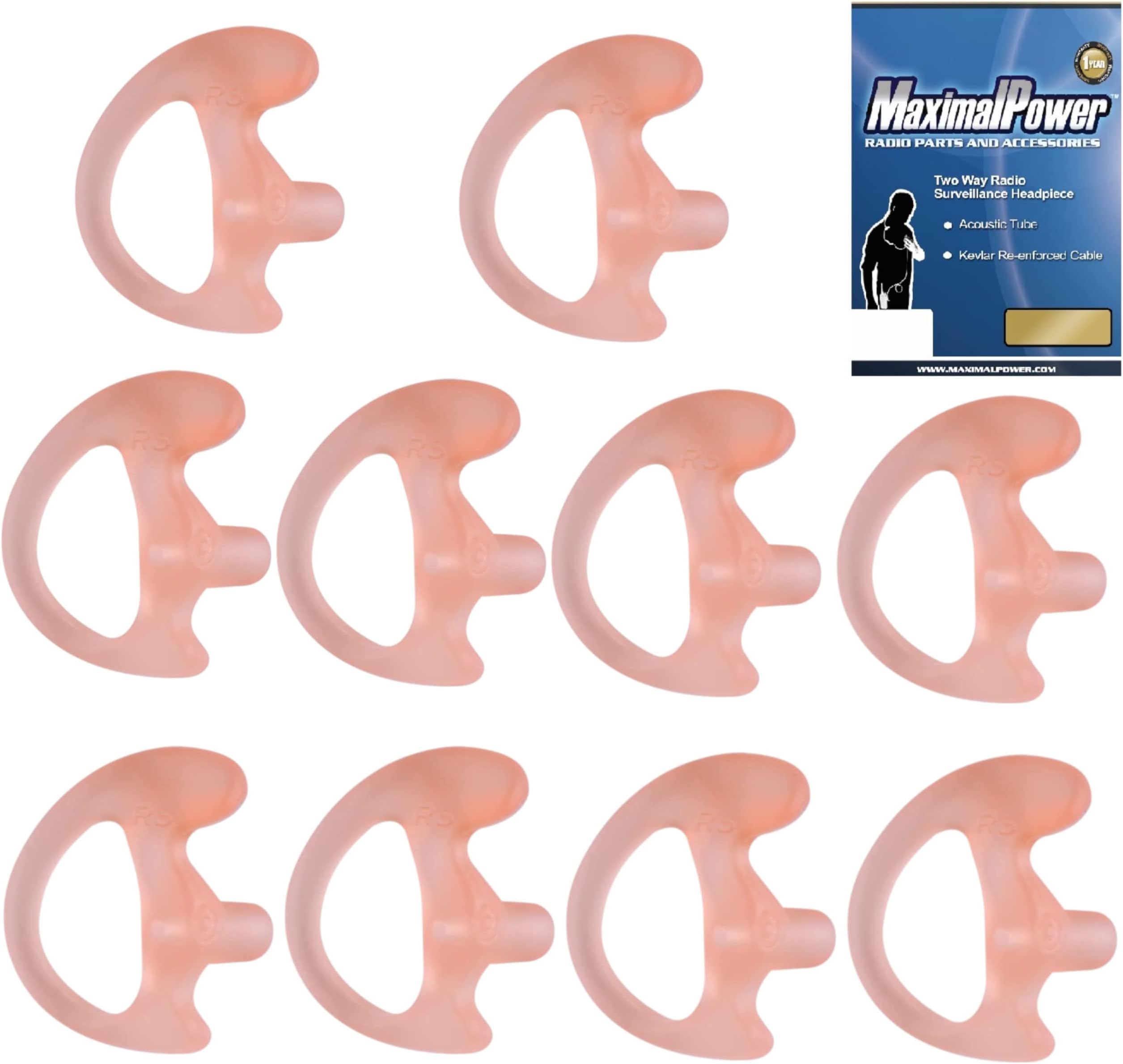 commountain Earmold for Two Way Radio Acoustic Tube