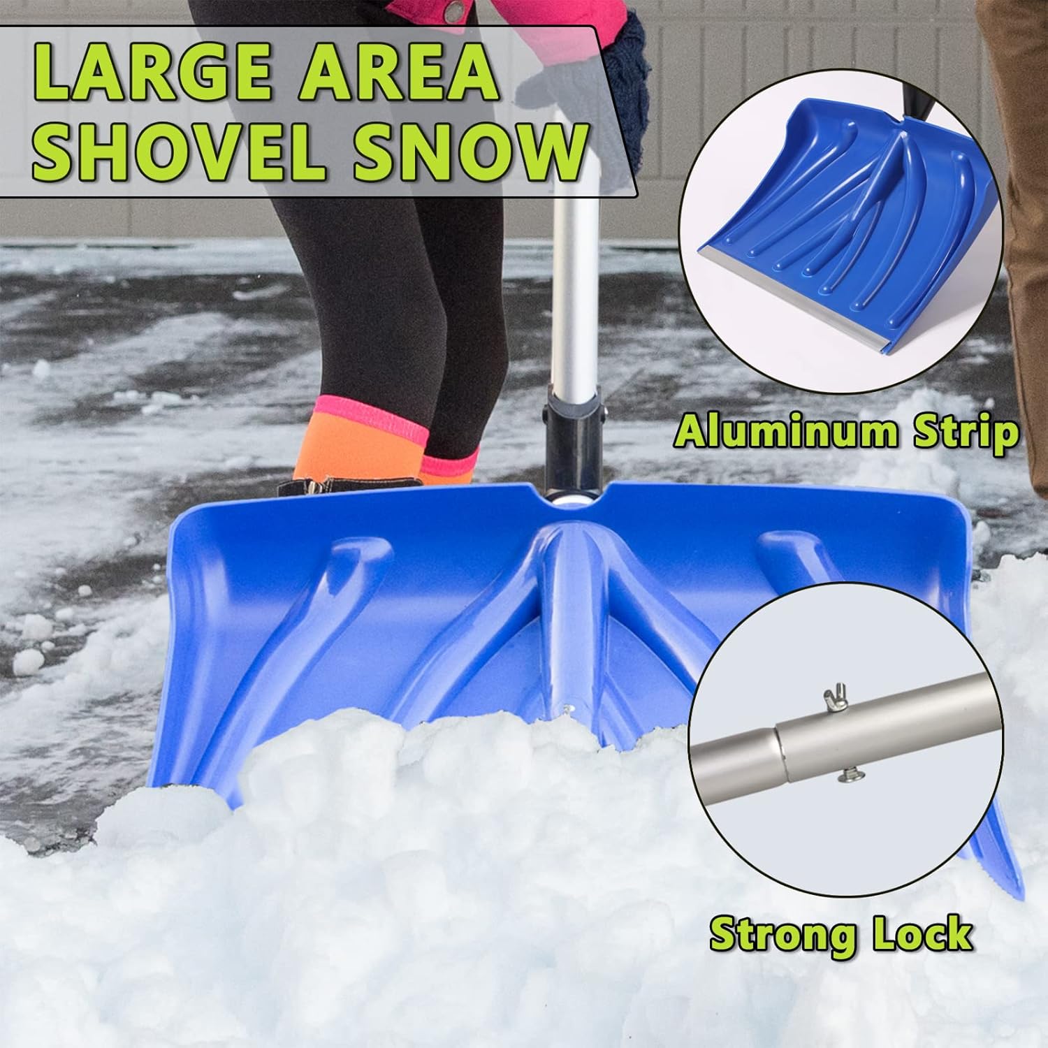 review MYTOL Snow Shovel for Driveway, 18