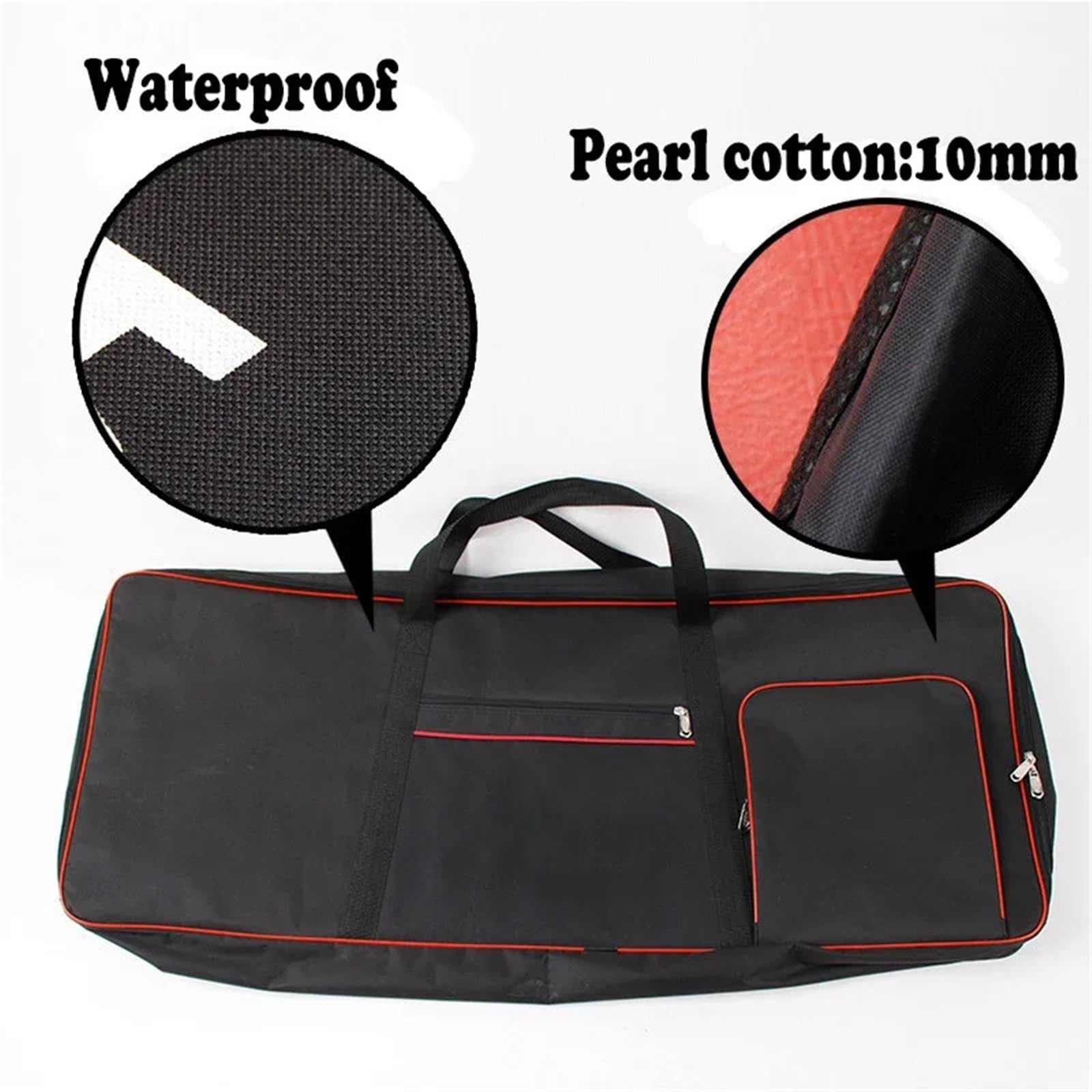 Bolsa para Teclado De Piano Bolsa de Nailon Impermeable for Mochila con 61 teclados, Funda for Piano Electrónico, Bolsa for órganos electrónicos para Piano(Blue)