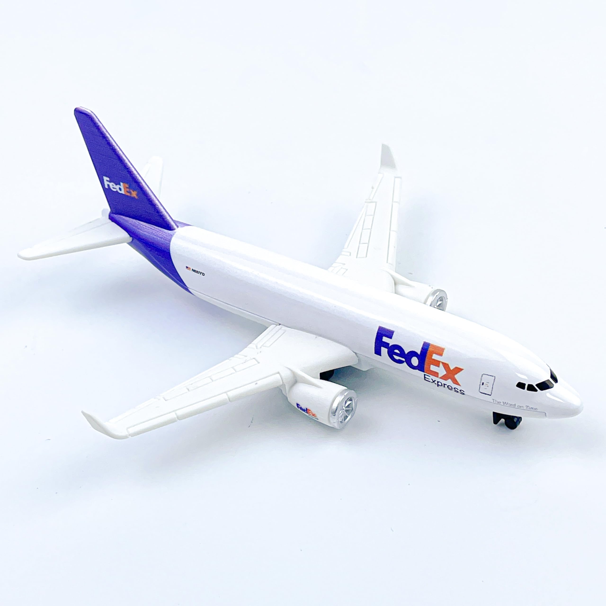 WngAur Airplane Model, FedEx Aircraft Die-cast Metal Planes Suitable for Collection and Desktop Decor