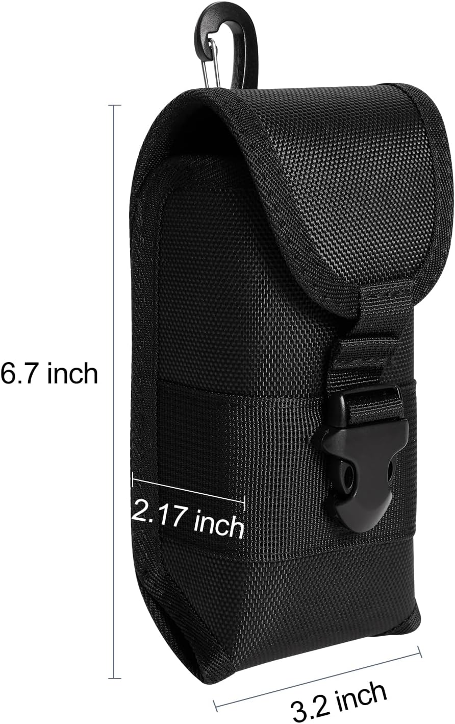 KENOBE Tactical Molle Eyeglasses Case with Buckle, Hard Shell Shockproof Portable Nylon Protective Sunglasses Box Sports Eyeglass Outdoor Storage Box with Hook - Image 2