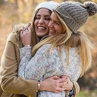 Vista 2 de Long tiantian 2 pulseras para mejores amigas, pulseras elásticas con cuentas de amistad, pulseras con dije de corazón, regalos de cumpleaños