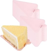 Vista 1 de Restaurantware Tablas para pasteles de 4.5 x 3 pulgadas, 100 bandejas triangulares de postre, ligeras con asa, tableros de repostería de plástico