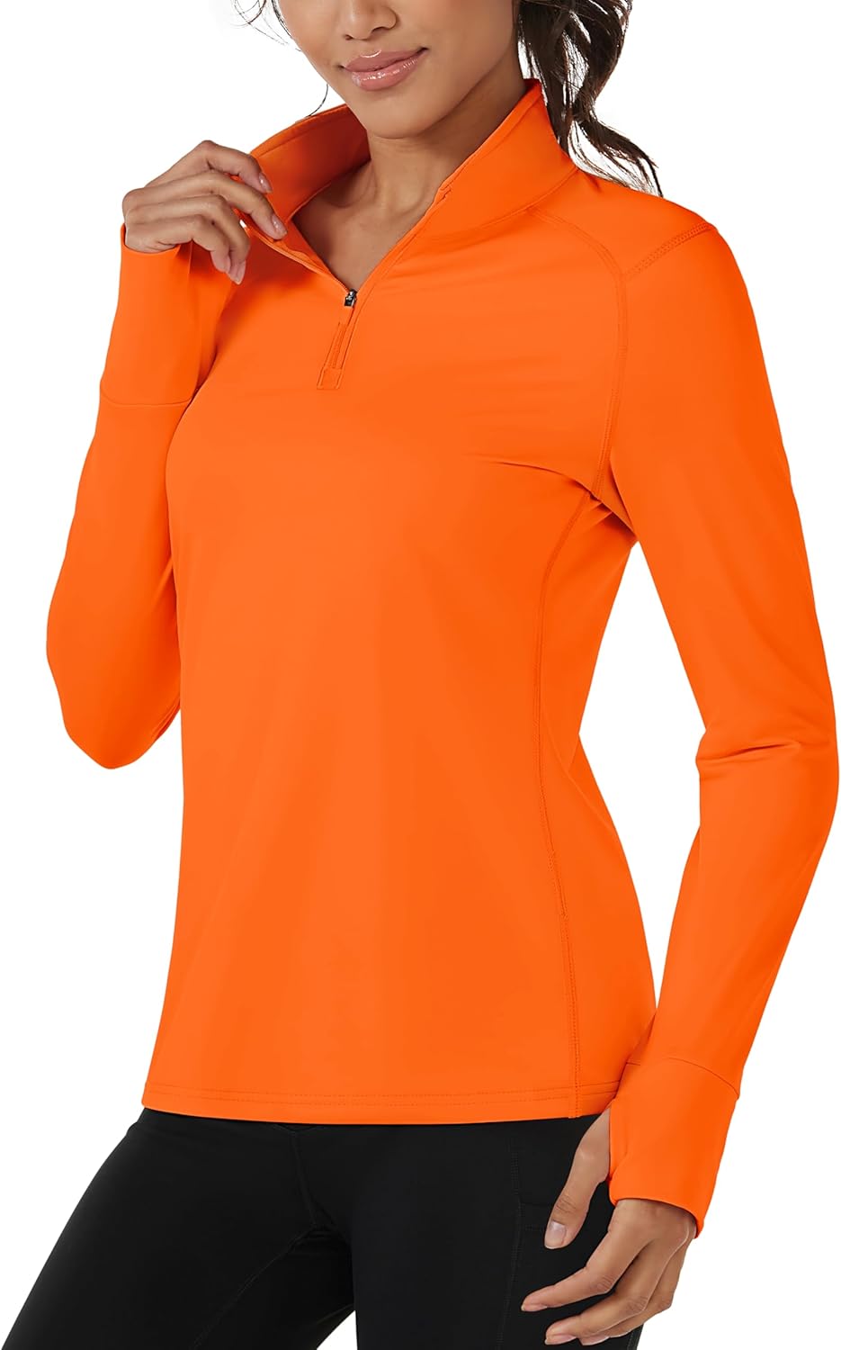 TACVASEN Women's Fleece Pullover Quarter Zip Sweatshirt Thermal Shirts Long Sleeve Athletic Tops