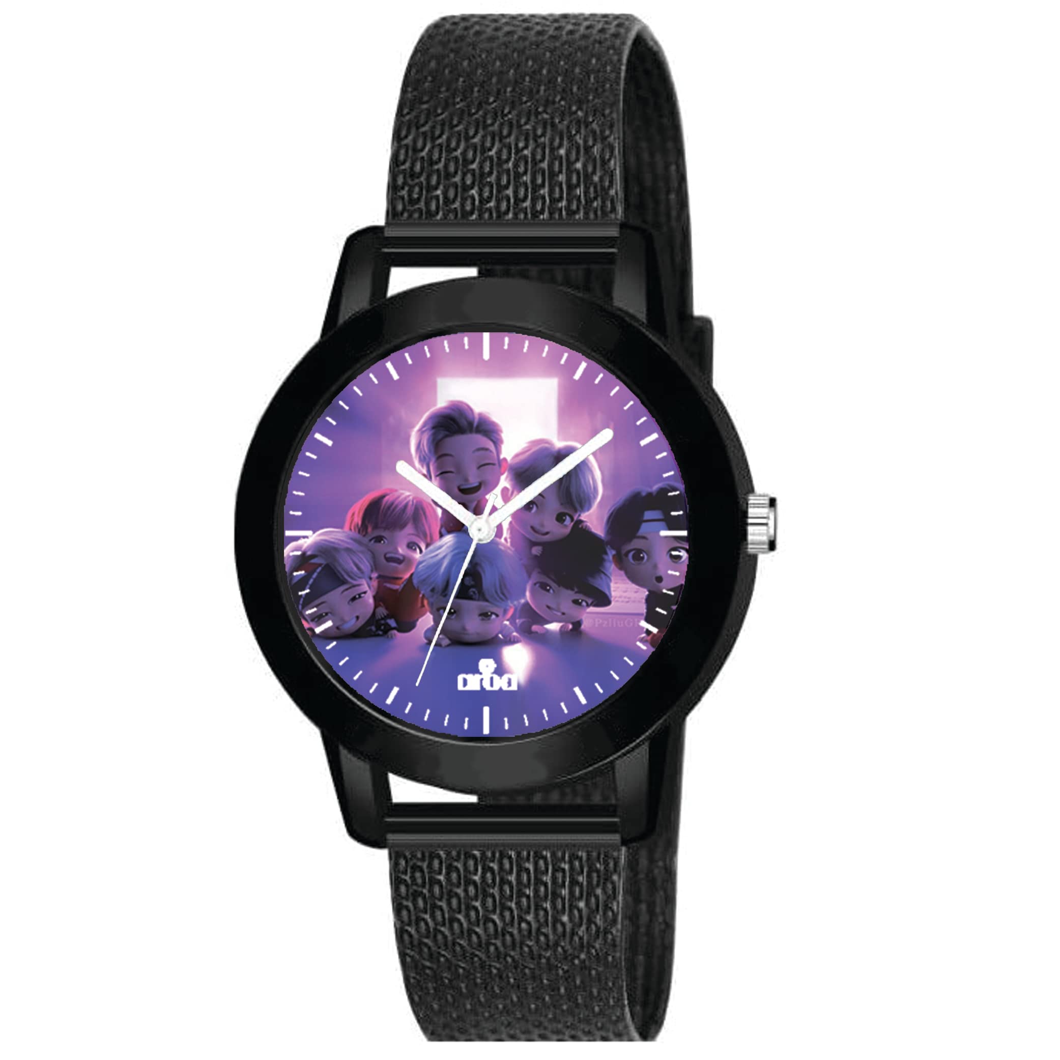 AROA Watch for Womens with BTS Tinytan Model :454 in Black Metal Type Rubber Analog Watch Violet Dial for Women Stylish Watch for Girls (B0C3RRTG25) Amazon Price History, Amazon Price Tracker