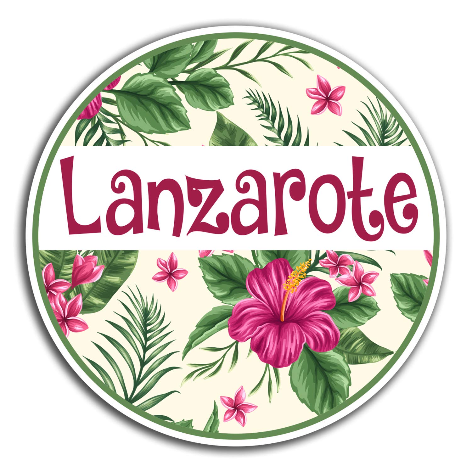 2 x 10cm Lanzarote Spain Vinyl Stickers - Travel Sticker Laptop Luggage #32802 (10cm Wide)