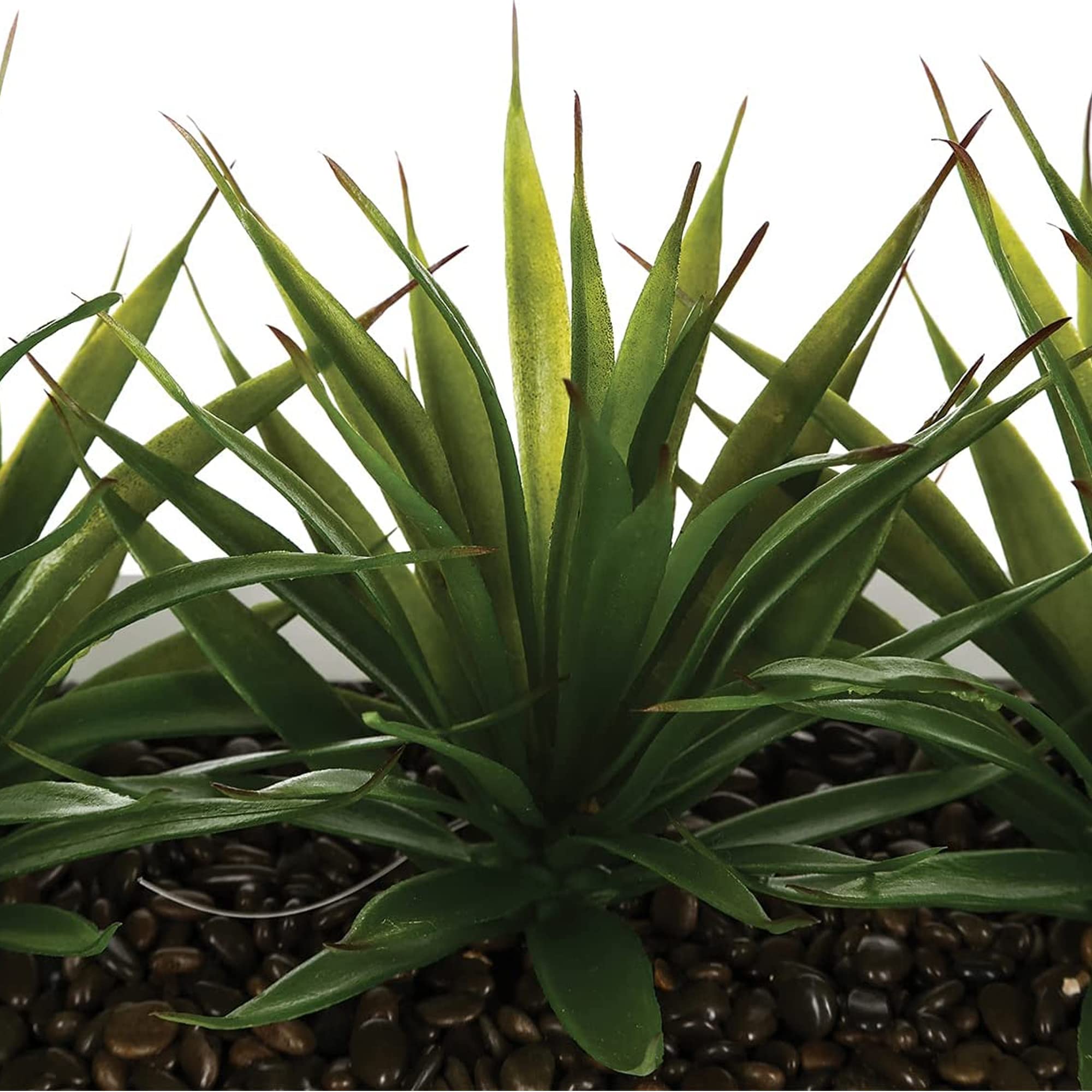 ATMOSPHERA CREATEUR D'INTERIEUR - Centro tavola Keiko 3 aloe vera artificiale bianca H17cm