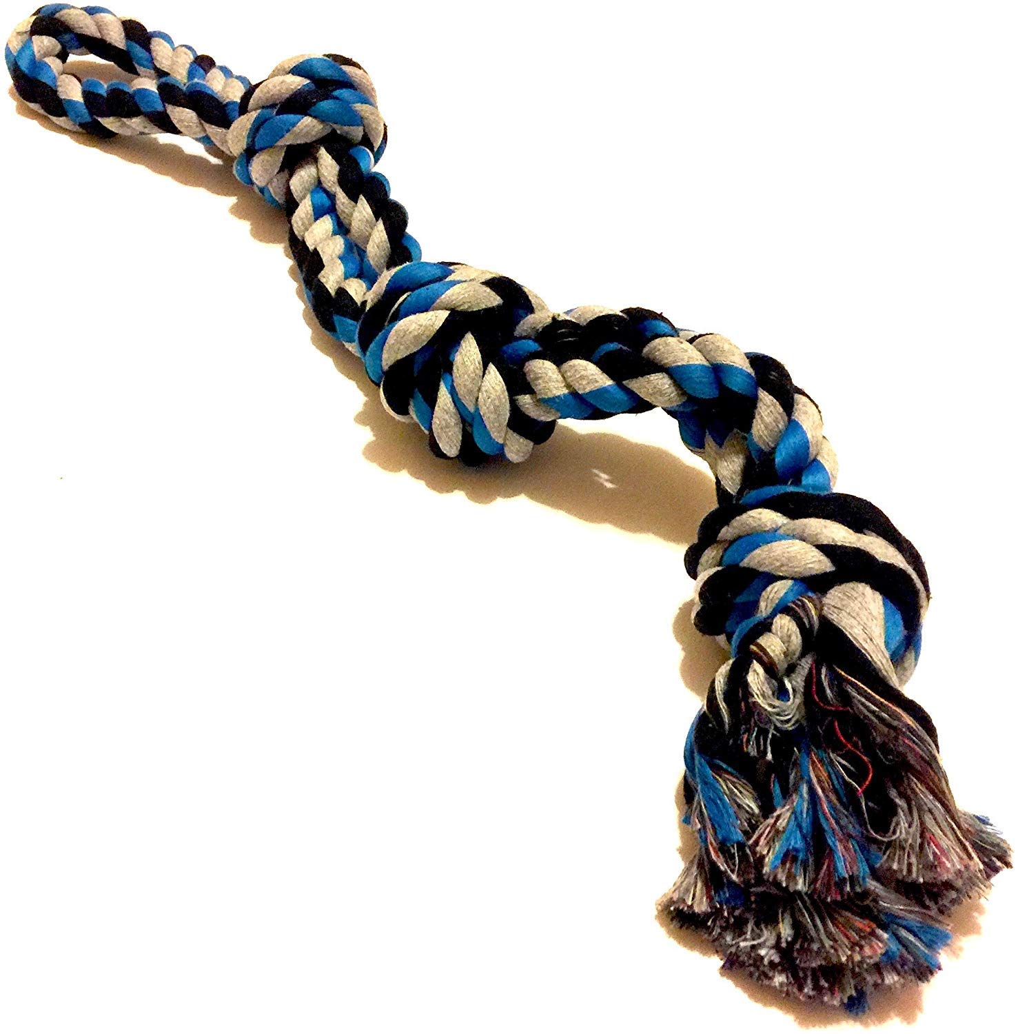 BLACK DOG Strong, Sturdy, Heavy Duty Rope Toy for Aggressive Chewers and Big Dogs (24 Inch Long, XL Size, Colour May Vary) (B081L7PZ2L) Amazon Price History, Amazon Price Tracker